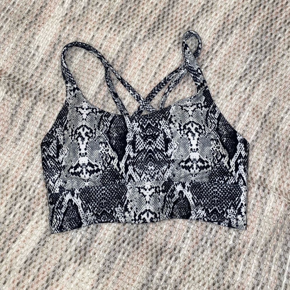 Snakeskin Sports Bra